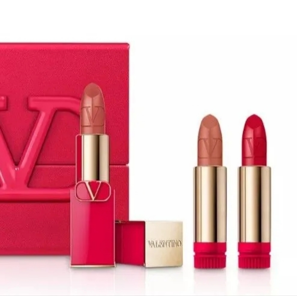 Valentino Rosso Lipstick Set in Red and Gold - Picture 6 of 7